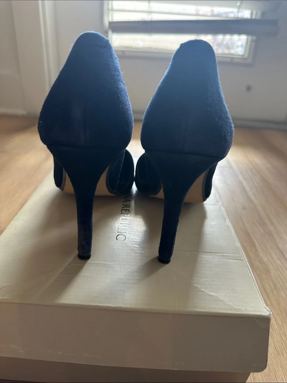 Banana Republic Pointed Toe Pumps in Navy